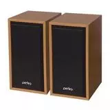Акустика Perfeo Cabinet 2.0, USB, бук (PF-84-WD), Цвет: Коричневый
