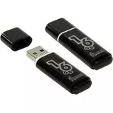 USB Flash-накопитель 16Gb (SmartBuy, Glossy) Black (SB16GBGS-K)