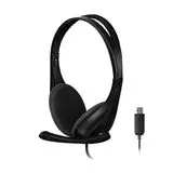 Наушники с микрофоном A4 Tech HU-9, USB, черный (HU-9 BLACK)