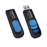 USB Flash-накопитель 32Gb USB 3.0 (ADATA, UV128) черный/синий (AUV128-32G-RBE)