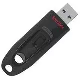 USB Flash-накопитель 64Gb USB 3.0 (SanDisk, CZ48 Ultra) черный (SDCZ48-064G-U46)