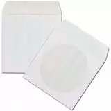 Конверт бумажный с окном, с вырубным язычком, белый (37704-00000113)