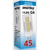 Электролампа LED G4 капсула 4,5Вт 12В 6400К (Smartbuy) (SBL-G4 4_5-64K)