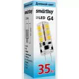 Электролампа LED G4 капсула 3,5Вт 12В 4000К (Smartbuy) (SBL-G4 3_5-40K)