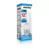 Электролампа LED E27 C37 свеча 12Вт 230В 6000К (SmartBuy) (SBL-C37-12-60K-E27)