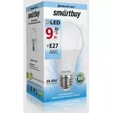Электролампа LED E27 A60 груша 9Вт 230В 4000К (SmartBuy) (SBL-A60-09-40K-E27-N)