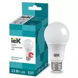 Электролампа LED E27 ECO A60 шар 13Вт 230В 4000К (IEK) (LLE-A60-13-230-40-E27)