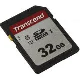 Карта памяти SDHC 32Gb Class 10 UHS-I U1 (Transcend, 300S) (TS32GSDC300S)
