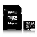 Карта памяти MicroSDHC 16GB Class 10 +адаптер (Silicon Power) (SP016GBSTH010V10-SP)