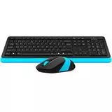 Клавиатура+мышь A4 Tech Fstyler FG1010 Multimedia, черный/синий (FG1010 BLUE)