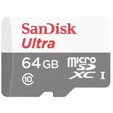 Карта памяти MicroSDXC 64GB Class 10 UHS-I без адаптера (SanDisk Ultra) (SDSQUNR-064G-GN3MN)