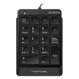 Клавиатура A4 Tech Fstyler FK13 USB NumPad, черный/серый (FK13 BLK)