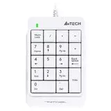 Клавиатура A4 Tech Fstyler FK13 USB NumPad, белый/серый (FK13 WHT)