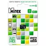 Карта памяти MicroSDHC 8GB Class 10 без адаптера (Mirex) (13612-MC10SD08)