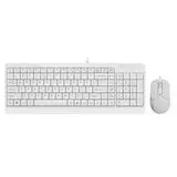 Клавиатура+мышь Key+Mouse A4 Fstyler F1512 USB Multimedia, белый (F1512 White)