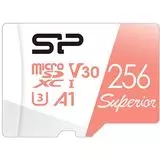 Карта памяти MicroSDXC 256Gb Class 10 UHS-I U3 + адаптер (Silicon Power, Superior A1) (SP256GBSTXDV3V20SP)