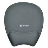 Коврик для мыши Коврик Oklick OK-RG0580-GR, серый, с опорой под запястье