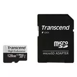 Карта памяти MicroSDXC 128GB Class 10 UHS-I U3 High Endurance for DVR + адаптер (Transcend) (TS128GUSD350V)