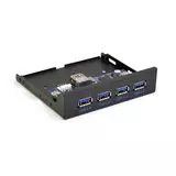 Панель лицевая U3H-625 в 3.5" отсек корпуса, 4*USB3.0 (ExeGate) (EX283580RUS)