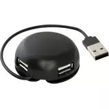 USB-разветвитель (хаб) USB2.0 -> USB2.0, 4 порта, Defender #1 Quadro Light, черный (83201)