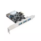 Плата расширения PCI-E x1 -> USB 3.0, 3 + 1 ports (ExeGate, EXE-367) (EX283720RUS)
