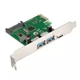 Плата расширения PCI-E x1 -> 2 х USB3.0 + USB3.1 Type-C (ExeGate, EXE-323) (EX283719RUS)
