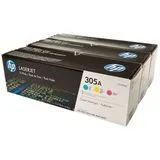 Набор картриджей HP 305A M351/M451/M375/M475 (CE411A, CE412A, CE413A) Tri-Pack (CF370AM)