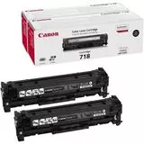 Картридж Canon 718 (тонер-картридж черный) Black 2P (двойная упаковка) (2662B005)