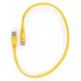 Патч-корд 0,25м. UTP 5e (Cablexpert) желтый, медь (PP10-0.25M/Y)