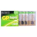 Батарейка (размер AAA, LR03) GP LR03 Super - упаковка 10шт, цена за 10шт (GP 24A-B10)