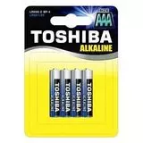 Батарейка (размер AAA, R03) Toshiba - упаковка 4шт, цена за 4шт (TH R03/KG)
