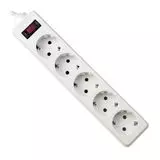 Сетевой фильтр 3 м. (Defender, 5 розеток, White) (99482)