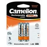 Аккумулятор (размер АА, HR6) Camelion 2700mAh - упаковка 2 шт, цена за 2шт (NH-AA2700BP2)
