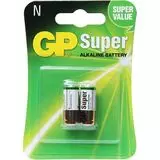 Батарейки (размер N, LR1)  GP 910A Super - упаковка 2шт, цена за 2шт (GP 910A-2ue2)