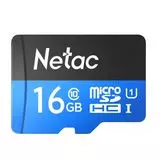 Карта памяти MicroSDHC 16Gb Class 10 UHS-I без адаптера (Netac P500 Standart) (NT02P500STN-016G-S)