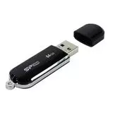 USB Flash-накопитель 64Gb (Silicon Power, LuxMini 322) Black, черный (SP064GBUF2322V1K)