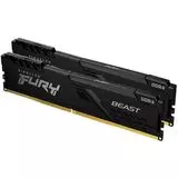 Оперативная память Kingston 2x16Gb DDR4-3600MHz Fury Beast Black (KF436C18BBK2/32)
