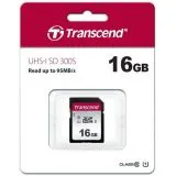 Карта памяти SDHC 16Gb Class 10 UHS-I U1 (Transcend, 300S) (TS16GSDC300S)