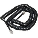 Телефонный шнур, витой трубочный RJ-10 (4P-4C)  2м. (Greenconnect) черный (GCR-TPC4P4C2-2.0m)
