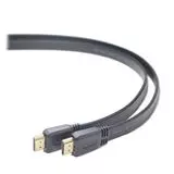 Кабель HDMI 1.8m, v1.4, позол.разъемы, ПЛОСКИЙ, Gembird, черный (CC-HDMI4F-6)