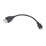 Кабель OTG microUSB, 0.15m (Cablexpert) (A-OTG-AFBM-001)