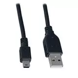 Кабель USB2.0 AM -> Mini-BM 5pin, 1.8m (Perfeo) черный (U4302)