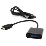 Переходник HDMI (M) -> VGA (F) + Audio 0.15m (Cablexpert) (A-HDMI-VGA-03)