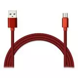 Кабель USB2.0 AM -> Micro-BM, 1m (Jet.A) кабель в оплетке, красный (JA-DC21 Red)