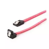 Кабель интерфейсный SATA III 0.8м, загнутый с защелкой, красный (Cablexpert) (CC-SATAM-DATA90-0.8M)