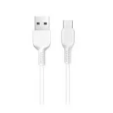 Кабель USB2.0 AM -> Type-C, 1m (HOCO) X13 Easy, белый (6957531061199)