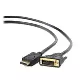 Кабель DisplayPort (M) -> DVI-D (M), 1.8m, Cablexpert, черный (CC-DPM-DVIM-6)