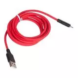 Кабель USB2.0 AM -> Micro-BM, 1m (HOCO) X21 Plus, красный/черный (X21 RED/BLK), Цвет: Красный/черный