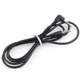 Кабель Audio AUX 3.5мм (m) -> 3.5мм (m) 1м, угловой, черный (Cablexpert) (CCAB-01-35MML-1MB)