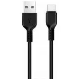 Кабель USB2.0 AM -> Type-C, 1m (HOCO) X20 Flash, черный (6957531068846)